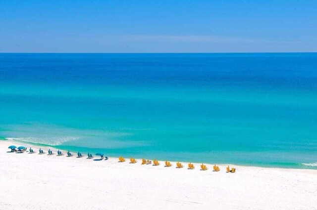 water view featuring a beach view