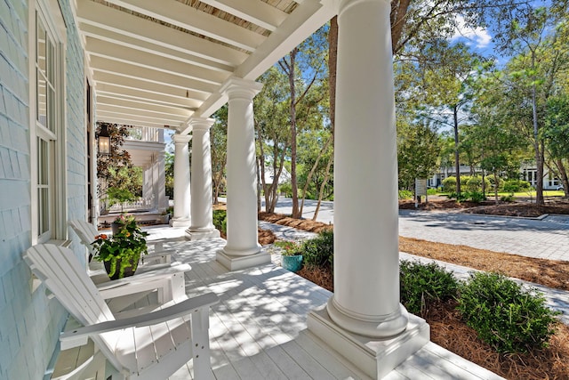 view of patio / terrace featuring a porch