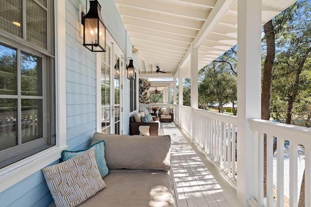 exterior space featuring covered porch