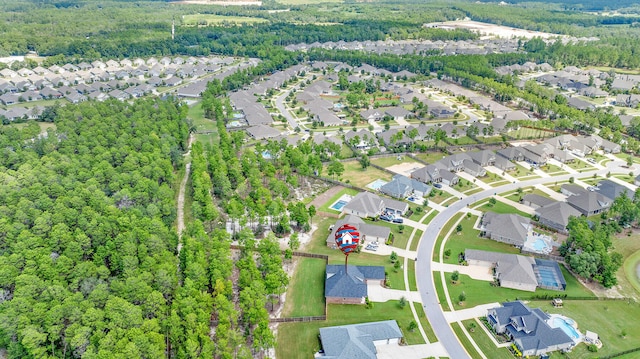 birds eye view of property featuring a residential view