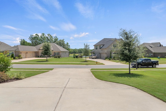 view of road with a residential view