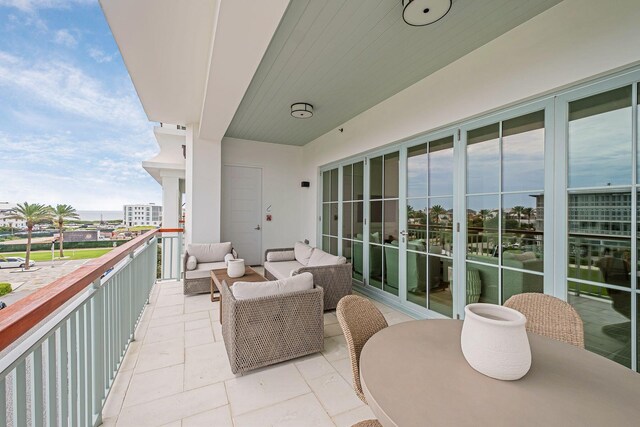 balcony with outdoor lounge area