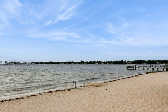 water view featuring a view of the beach