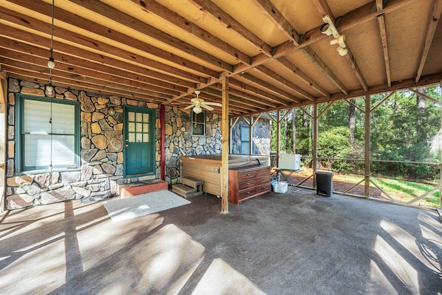 unfurnished sunroom featuring plenty of natural light