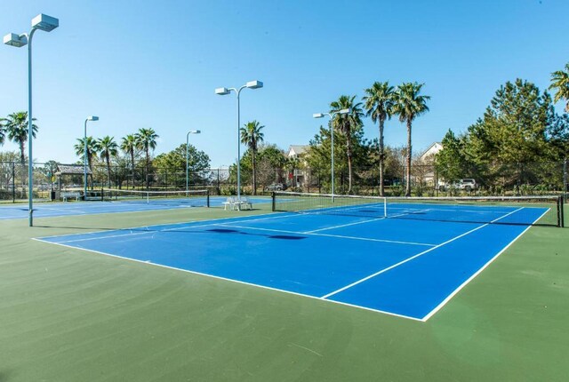 view of tennis court