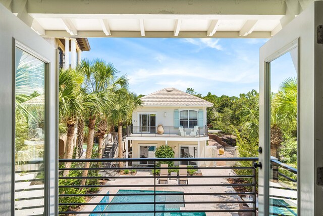 view of balcony