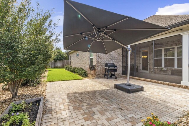 view of patio / terrace with grilling area