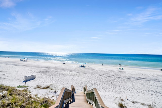 water view with a beach view