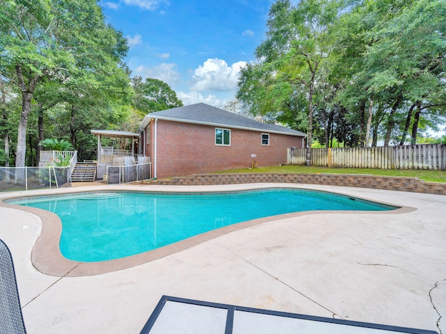 view of pool with a patio area