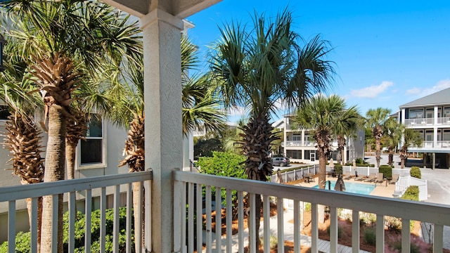 55 Nature Way Unit 100-1, Santa Rosa Beach, FL 32459 - balcony featuring view of pool area