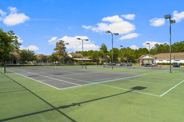 view of tennis court