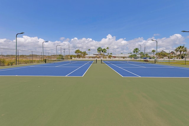 view of tennis court