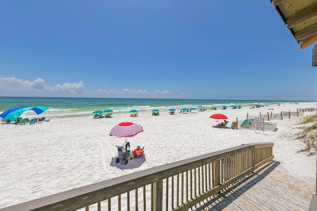 water view with a beach view