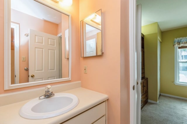 bathroom with vanity