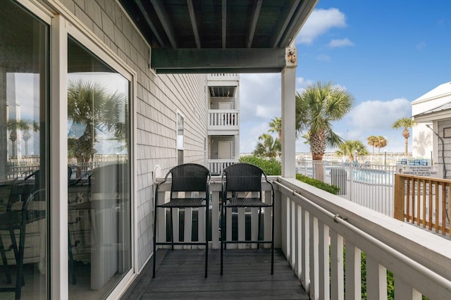 view of balcony