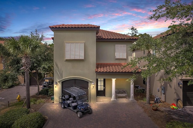 view of mediterranean / spanish-style home