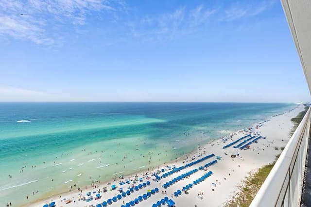 water view featuring a view of the beach