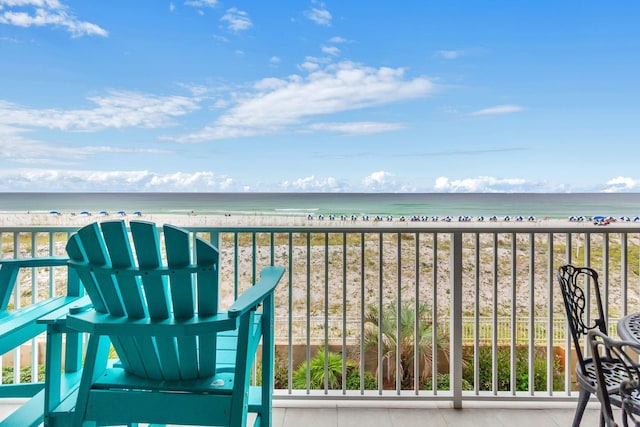 520 Santa Rosa Blvd Unit 301, Fort Walton Beach, FL 32548 - balcony with a view of the beach and a water view