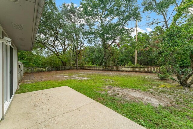 view of yard featuring a patio