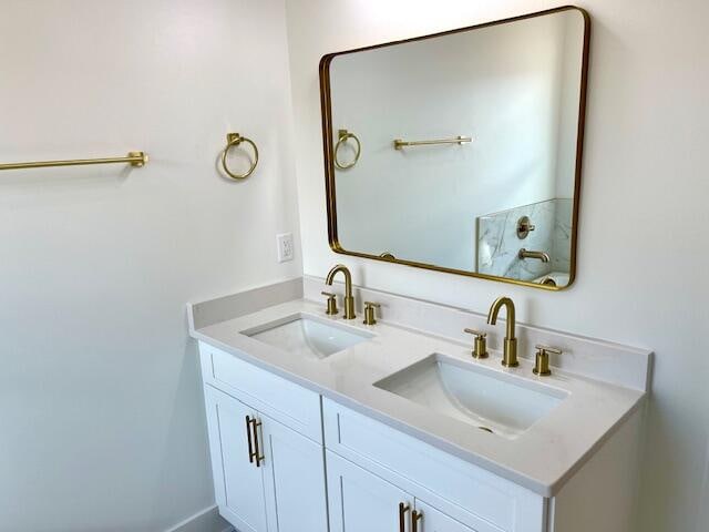 bathroom with vanity