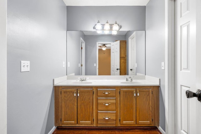 2205 Calle De Marbella, Navarre, FL 32566 - bathroom with double vanity and a sink
