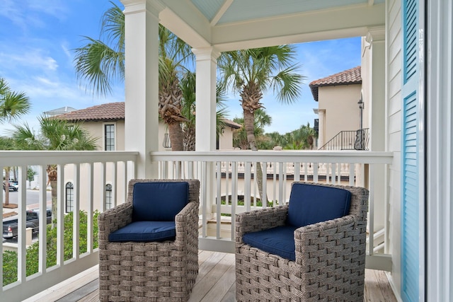 view of balcony