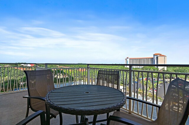 view of balcony