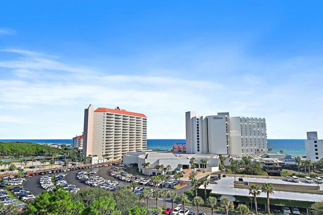 exterior space featuring a water view