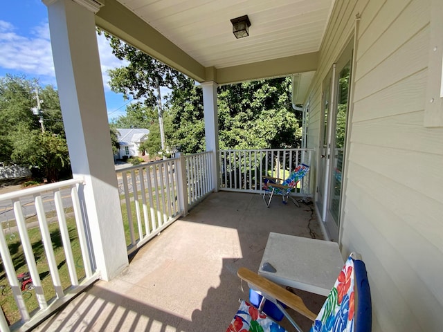 view of patio / terrace featuring covered porch