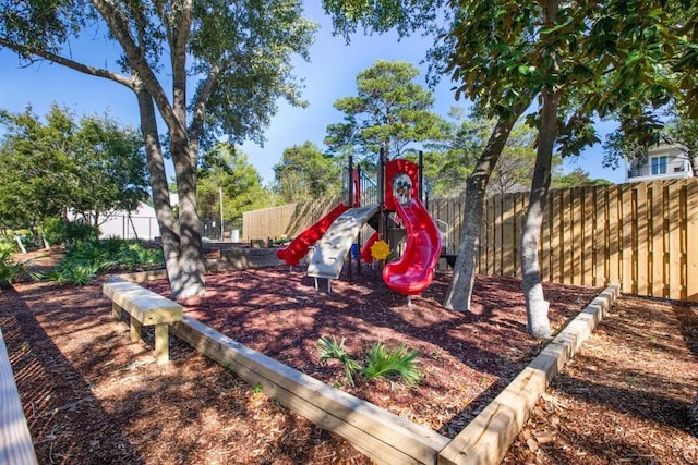 view of jungle gym