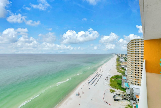 water view with a beach view