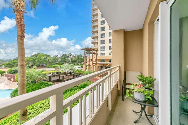 view of balcony