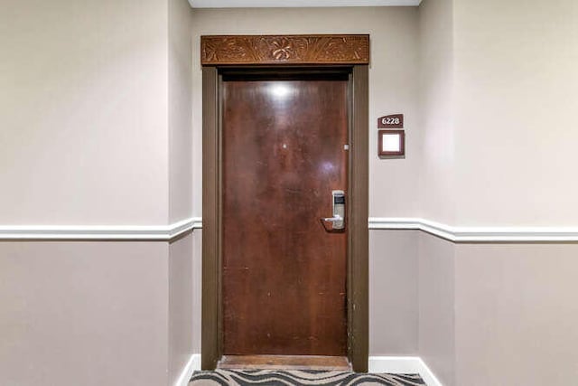 view of exterior entry