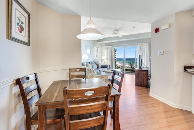 4776 Westwinds Dr Unit 4776, Miramar Beach, FL 32550 - dining room featuring light wood-style floors and ceiling fan