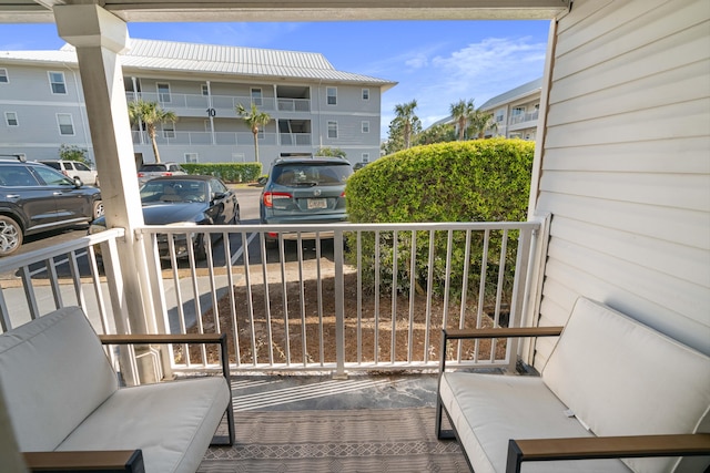 view of balcony