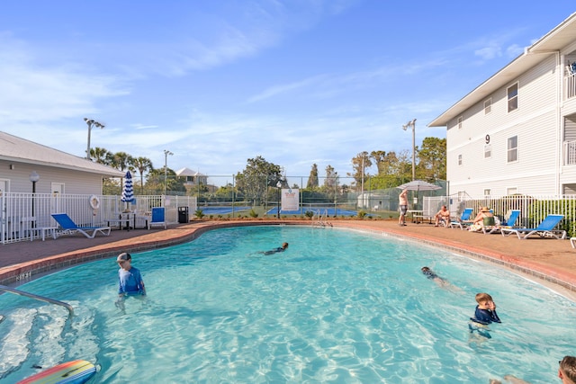 view of pool