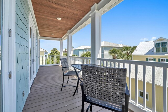 view of balcony