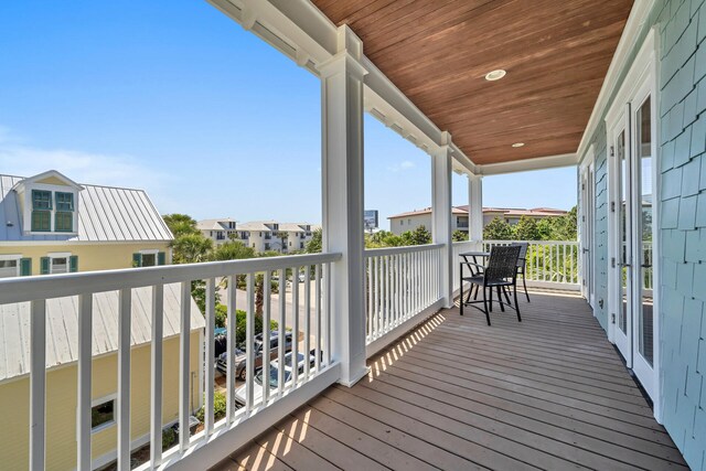 view of wooden terrace