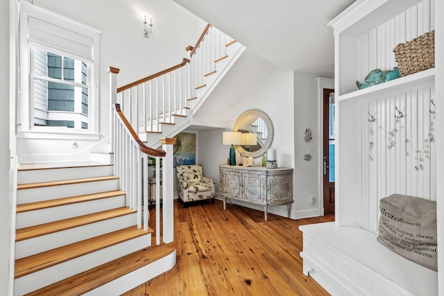 interior space featuring light wood-type flooring