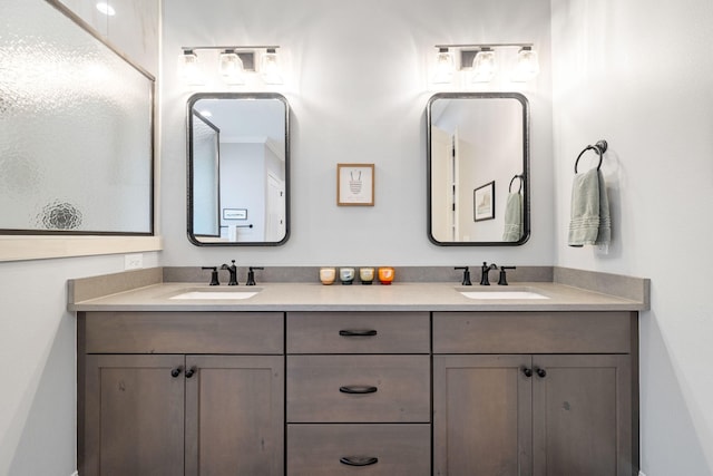 bathroom with vanity