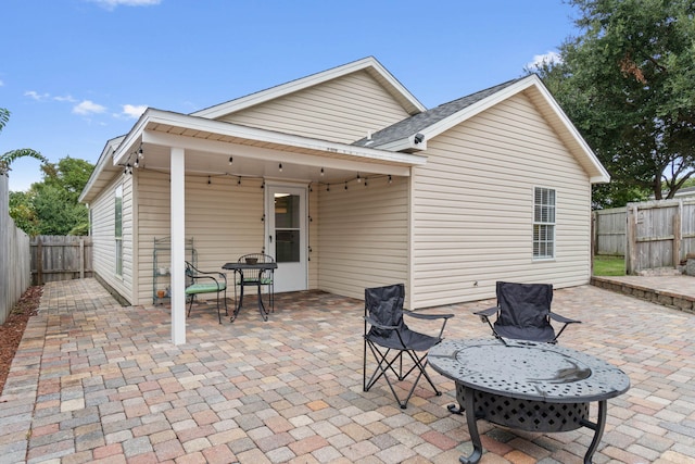 exterior space with a patio