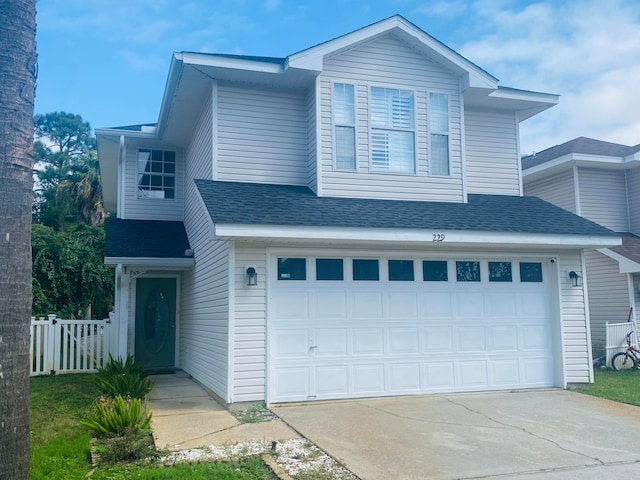 front facade featuring a garage