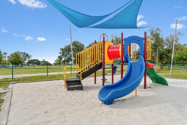 view of jungle gym