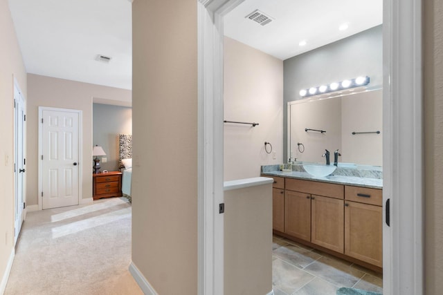 bathroom with vanity