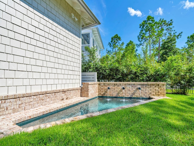 218 White Cottage Rd, Santa Rosa Beach, FL 32459 - outdoor pool featuring a lawn