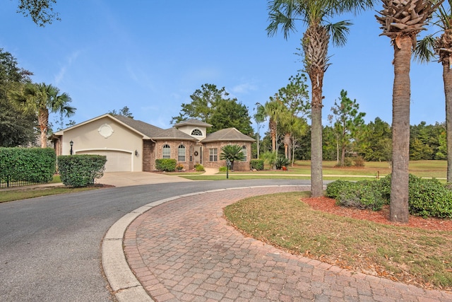 view of front of home featuring a garage