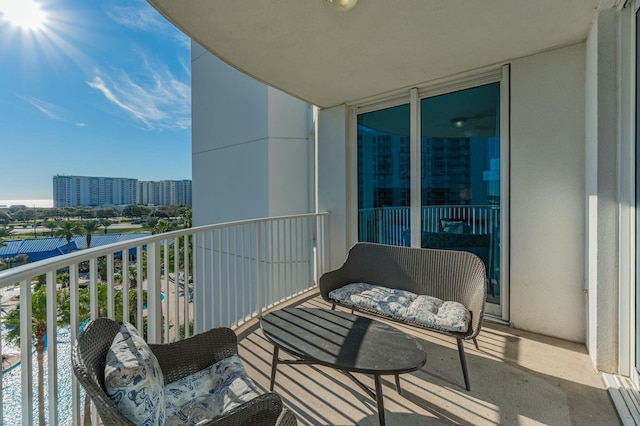 view of balcony