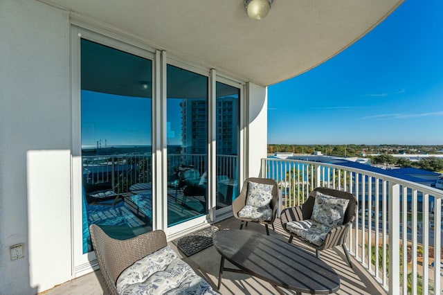 view of balcony