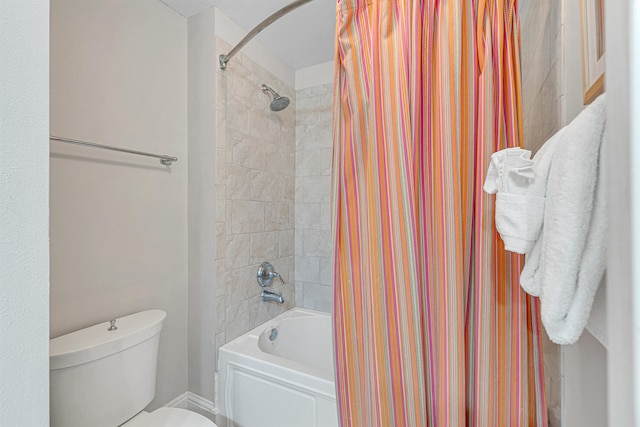 1150 Santa Rosa Blvd Unit 110, Fort Walton Beach, FL 32548 - bathroom with toilet and shower / tub combo with curtain