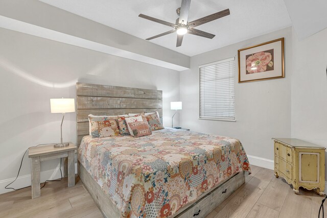 1150 Santa Rosa Blvd Unit 110, Fort Walton Beach, FL 32548 - bedroom with ceiling fan and light wood-type flooring